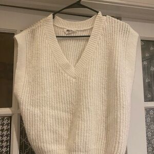 Women's Cream Sweater Vest